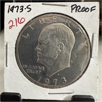1973-S PROOF IKE DOLLAR
