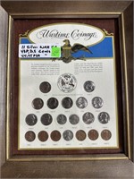 WARTIME COINAGE 11 SILVER WAR NICKELS / STEEL +