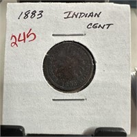 1883 INDIAN HEAD PENNY CENT