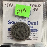 1883 SHIELD NICKEL