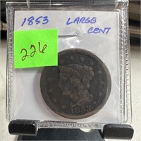 1853 LARGE CENT