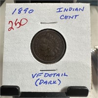1890 INDIAN HEAD PENNY CENT
