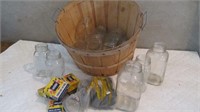 Bushel Basket of Sealer Jars