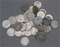 (50) 90% Silver Roosevelt Dimes.