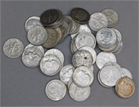 (50) 90% Silver Roosevelt Dimes.