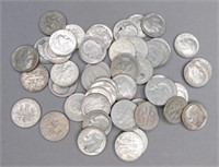 (50) 90% Silver Roosevelt Dimes.