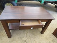 Wood  Table w / drawer 48x26x29