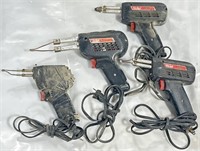 (M) Lot: Weller Soldering Irons #8200 & #D550 (4)