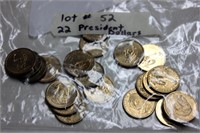 President Dollar, 22 coins