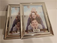 Makhoon cute pictures frames 2pcs 5x7 silver