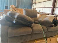 Grey reclining couch