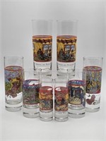 8 VINCENT VAN GOGH SPIRITS COLLECTABLE GLASSES
