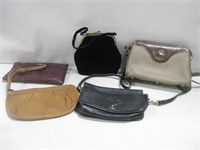 Five Handbags/ Clutch Purses See