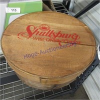 Shullsburg wood round cheese box