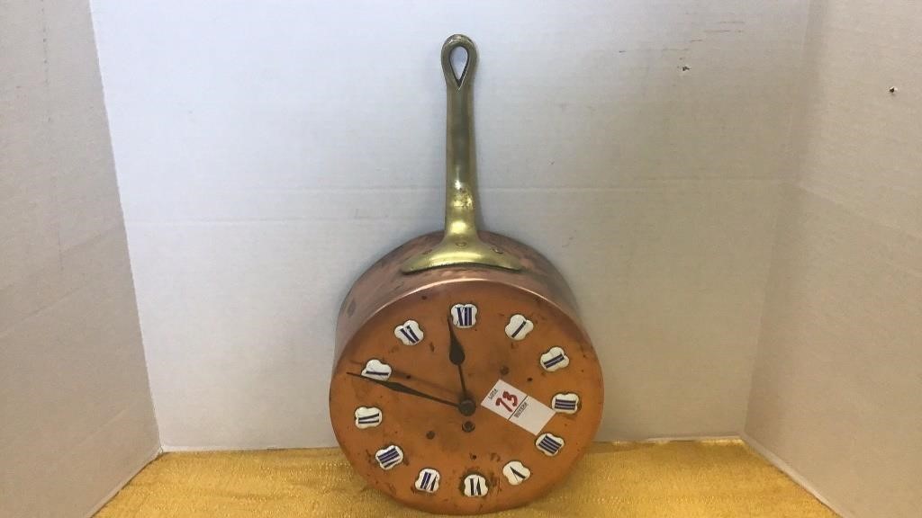 Antique Handmade Pot Clock