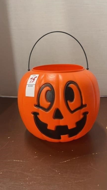 Plastic Trick or Treating Bucket