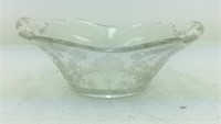 Clear Depression Glass Candy Dish