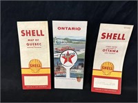 Collectible Canada Shell / Texaco Gas Station Maps