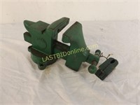 GREEN 3-1/2 IN. SWIVEL BENCH VISE with PIPE CLAMPS