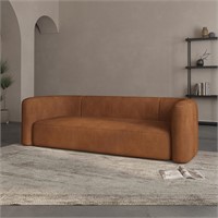 Acanva Modern Tight Curved Back Velvet Sofa