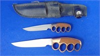 Pair Of Miniature Novelty Knives In Black Sheath