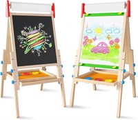 Kids' Easel: Chalkboard, Whiteboard & 2 Rolls