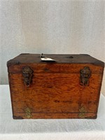 Vintage Hoffman's Ply Kit Wood Tackle Box