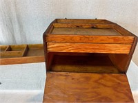 Vintage Hoffman's Ply Kit Wood Tackle Box