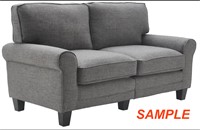 Serta Fabric Loveseat Sofa (READ)