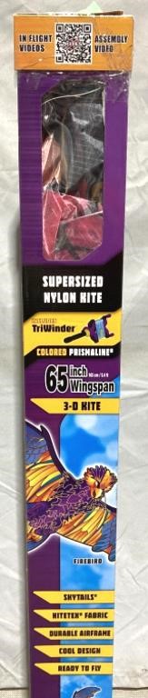 Colored Prismaline Supersized Nylon Kite Firebird