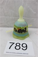 Fenton Art Glass Bell - Steam Locomotive