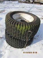 Pair tires/wheels 5 hole 23x10.5-12