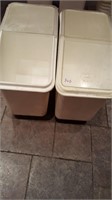 cambro ingredient bins, part of 1 lid missing