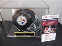 JEROME BETTIS SIGNED AUTO STEELERS MINI HELMET