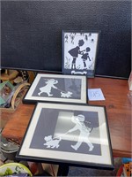 framed silhouette pictures