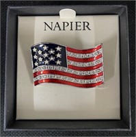 NIB Napier American Flag Pin