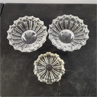 3 Beautiful Glass Dishes