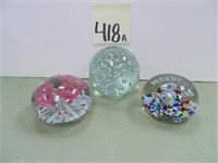 (3) Paperweights - (1) St. Clair,