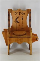Pine Potty Chair
