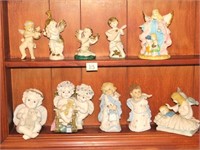 Group of Angel Figurines - some Ceramic and some
