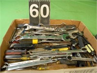 Flat Of Wrenches & Screwdrivers