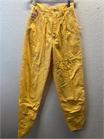 Vintage Chemin de Fur Yellow Trouser Pants