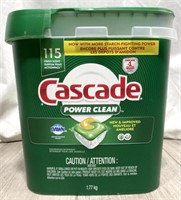 Cascade Power Clean Dishwasher Detergent 115 Pacs