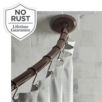 2-Way 50- 72" Curved Shower Curtain Rod A100