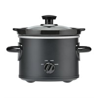 2 QT Slow Cooker, Matte Black  A100