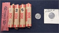 1982 Pennies, 1935 & 36-D Buffalo Nickels