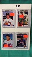 4 Rookie REPRINT Baseball Cards