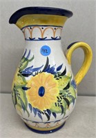 Pottery water pitcher made in Portugal