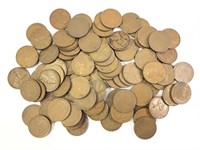 100 Wheat Back Pennies, US Coins