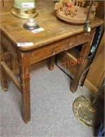 Wooden end table and carousel